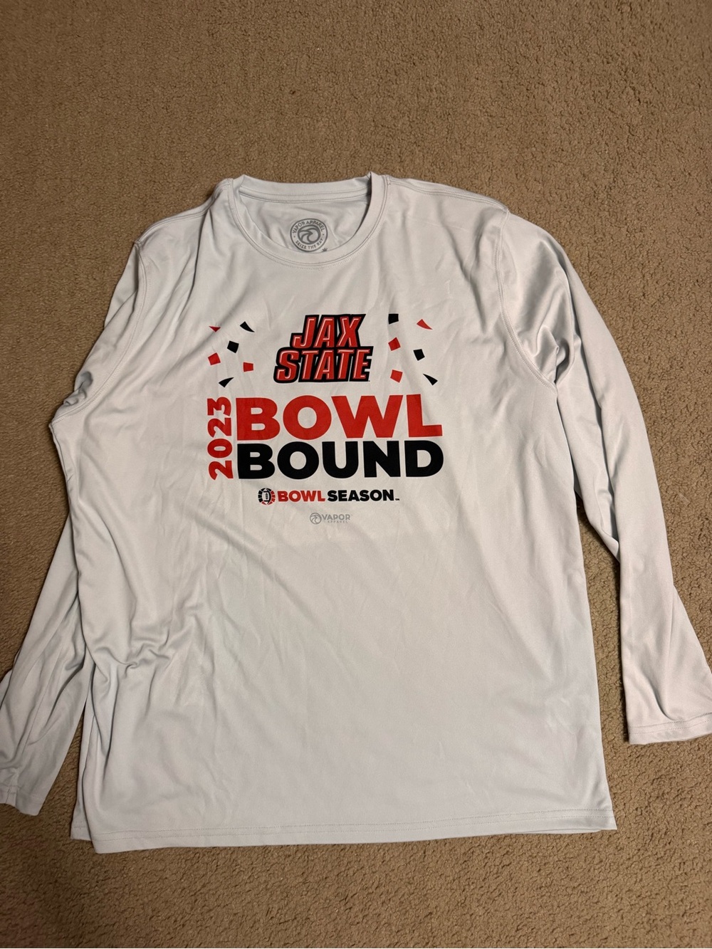 JAX STATE 2023 Bowl Bound Long-Sleeve Shirt - White